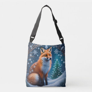 Winter Fox Crossbody Bag