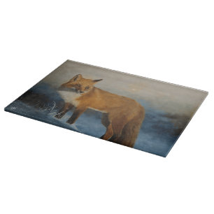 Winter Fox Cutting Board