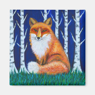 Winter Fox Magnet