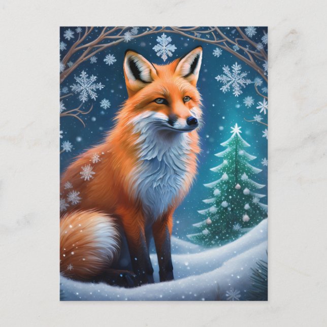 Winter Fox Postcard (Front)