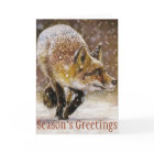 Winter Fox Seasonal Christmas Card