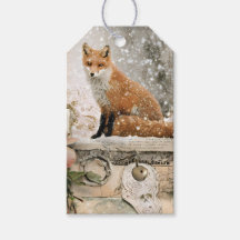 Winter FoxGift Tag