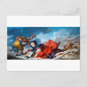 Winter, Fragonard Postcard