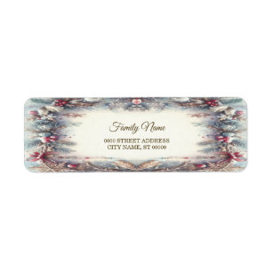 Winter Frame Holiday Return Address Label