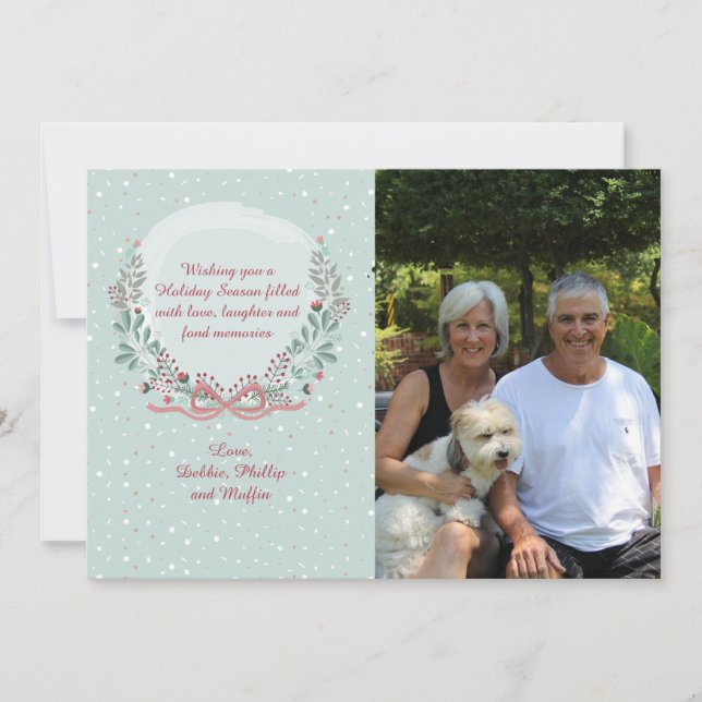 Winter Frame Photo Holiday Card (Front)