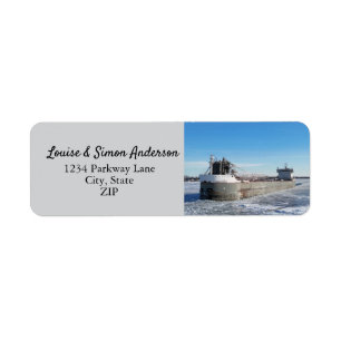 Winter Freighter Manitoulin Great Lakes Address