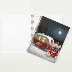 Winter French Bulldog Caravan Christmas Adventure Planner