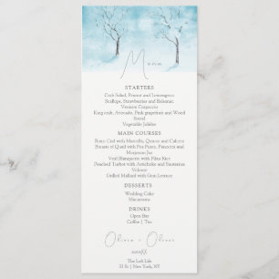 Winter Freshness Wedding Menu