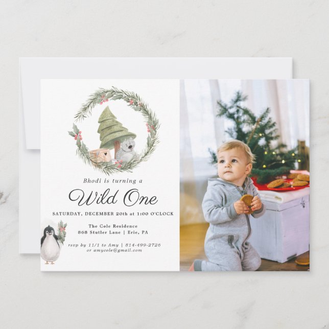 Winter Friends | Christmas Birthday Party (Front)