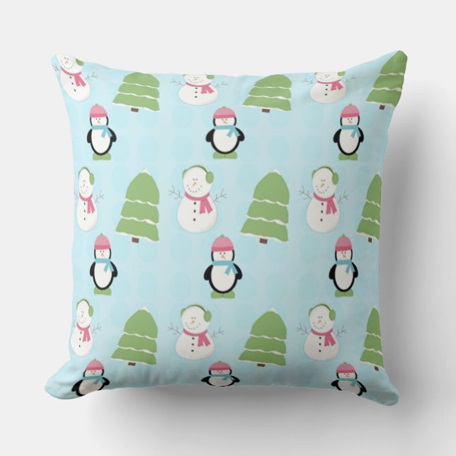 Winter Friends Cushion (Front)