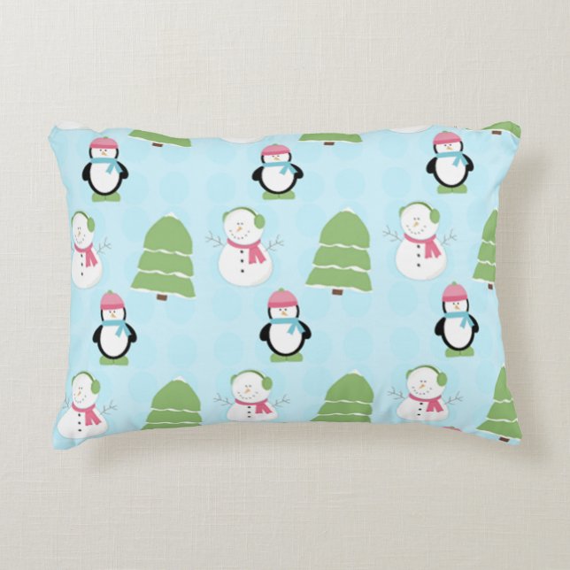 Winter Friends Decorative Cushion (Front)