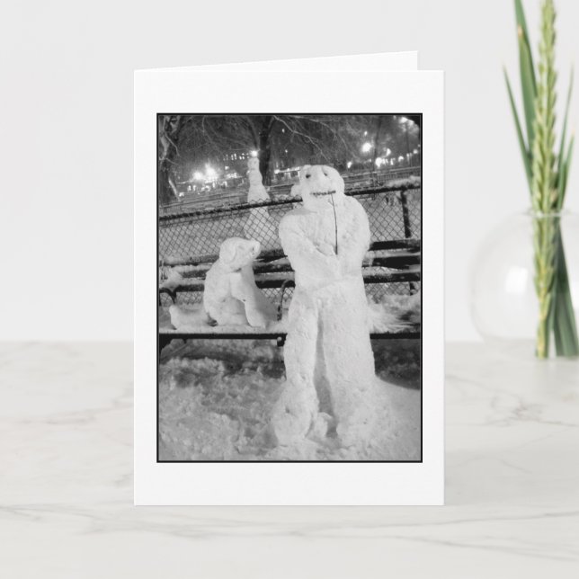 'Winter Friends'  Holiday Card - Blank (Front)