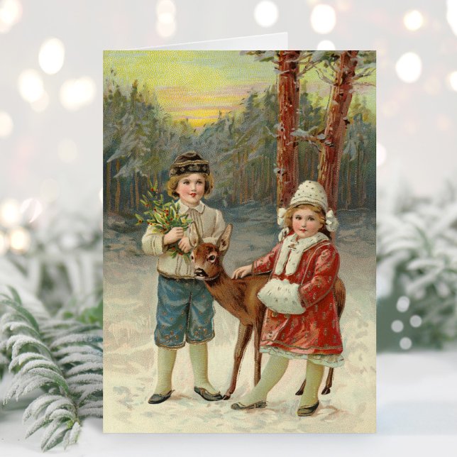 Winter Friends | Vintage Christmas Card (Creator Uploaded)