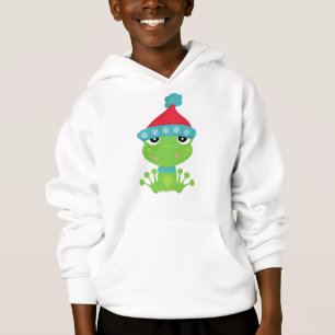 Winter Frog, Cute Frog, Green Frog, Scarf, Hat
