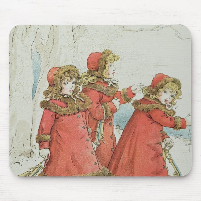 Winter' from April Baby's Book of Tunes, 1900 Mouse Mat (Front)