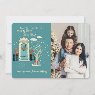 Winter Front Door Photo Holiday Card