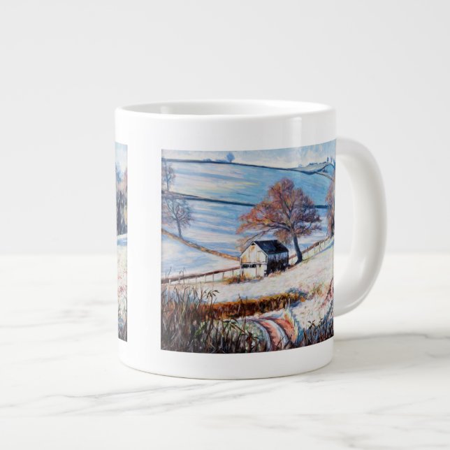 Winter Frost 2009 Large Coffee Mug (Front Right)
