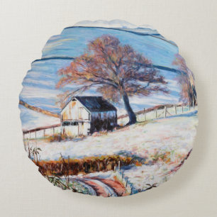 Winter Frost 2009 Round Cushion