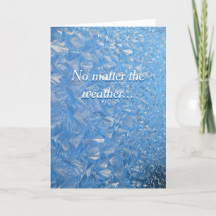 Winter Frost Holiday Card – Warm Wishes Inside