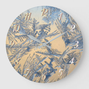 Winter frost large clock