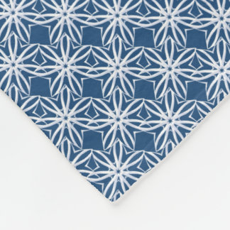 Winter Frost on Custom Colour Background Fleece Blanket