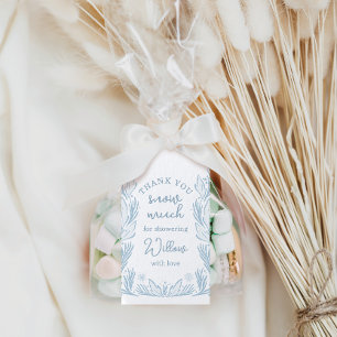 Winter Frost Snowflake Baby Shower Baby It's Cold Gift Tags