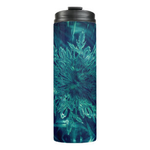 Winter frost snowflake thermal tumbler