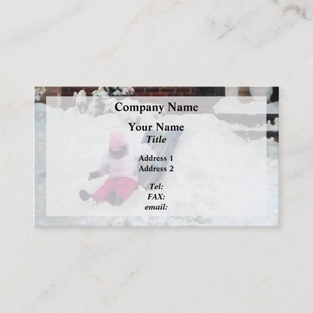 Winter Fun Business Card (Front)
