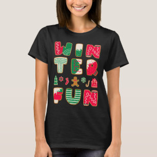 Winter Fun Christmas Cookies Red Green Holiday T-Shirt