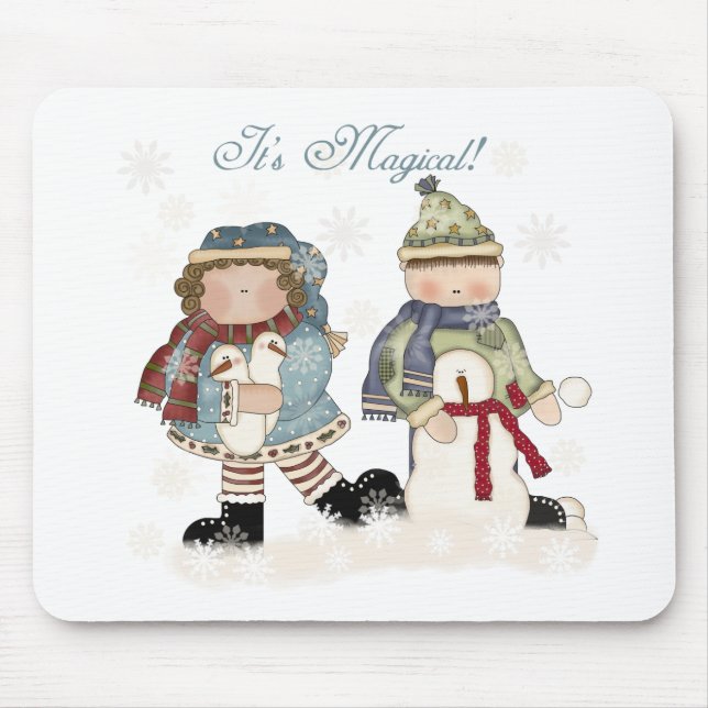 Winter Fun T-shirts and gifts Mouse Mat (Front)