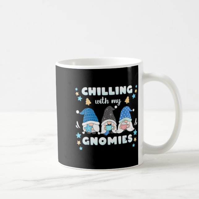 Winter, Funny Nordic Christmas Gnomes  Coffee Mug (Right)
