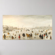 Winter Games - Hendrick Avercamp Fine Art Poster