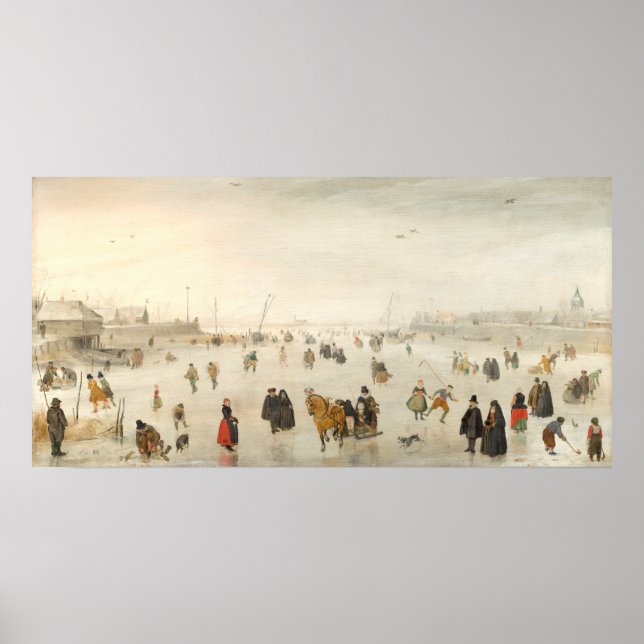 Winter Games - Hendrick Avercamp Fine Art Poster (Front)