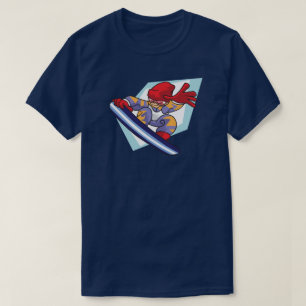 Winter Games Snowboarder Anime Style Illustration T-Shirt