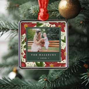 Winter Garden   Personalized Photo Metal Tree Decoration