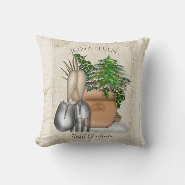 Winter Gardener Cushion (Front)