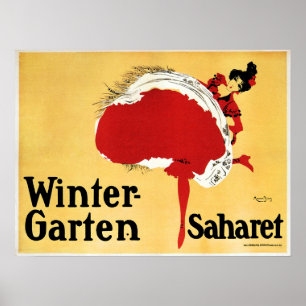 Winter Garten Saharet Cabaret Dancer Old Theatre Poster