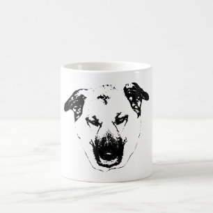 Winter Gaze in Black and White Coffee Mug