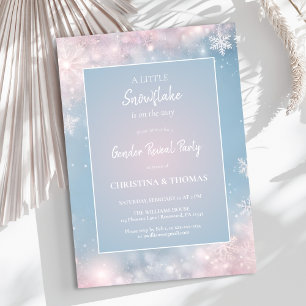 Winter Gender Reveal Invitation