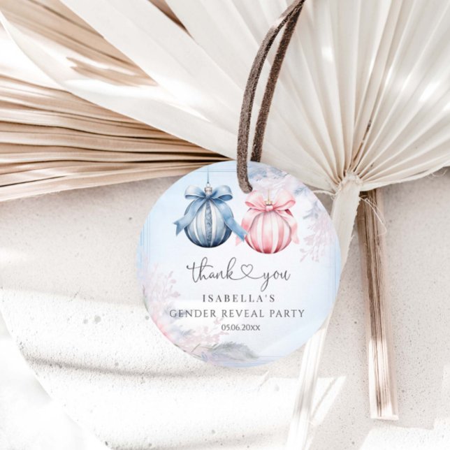 Winter Gender Reveal Party Favour Tags (Creator Uploaded)