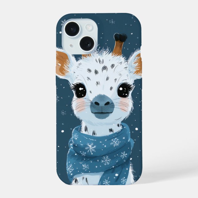 Winter Giraffe Charm iPhone / iPad case (Back)