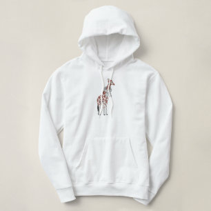 Winter giraffe hoodie