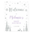 Winter Girl Baby Shower, Sprinkle Welcome Sign