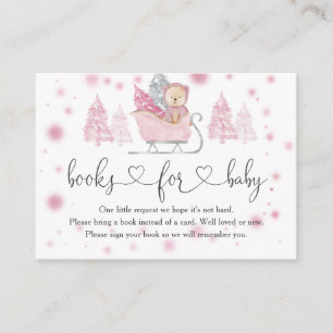 Winter Girl Bear Books For Baby Enclosure Card