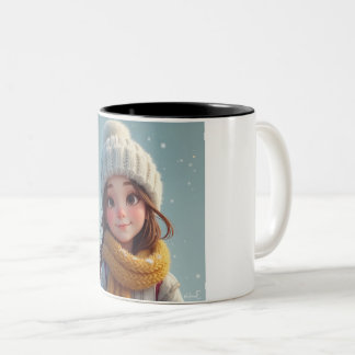 winter girl mug
