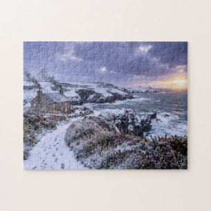 Winter Glow on the Cornish Coast Jigsaw Puzzle
