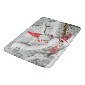 Winter Gnome Christmas Kitchen Bath Rug Mat Home