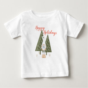 Winter Gnome Happy Holidays Matching Baby T-Shirt