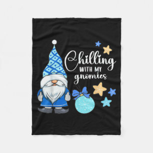 Winter Gnome, Nordic, Christmas Gnome Fleece Blanket