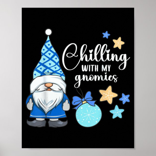 Winter Gnome, Nordic, Christmas Gnome  Poster (Front)